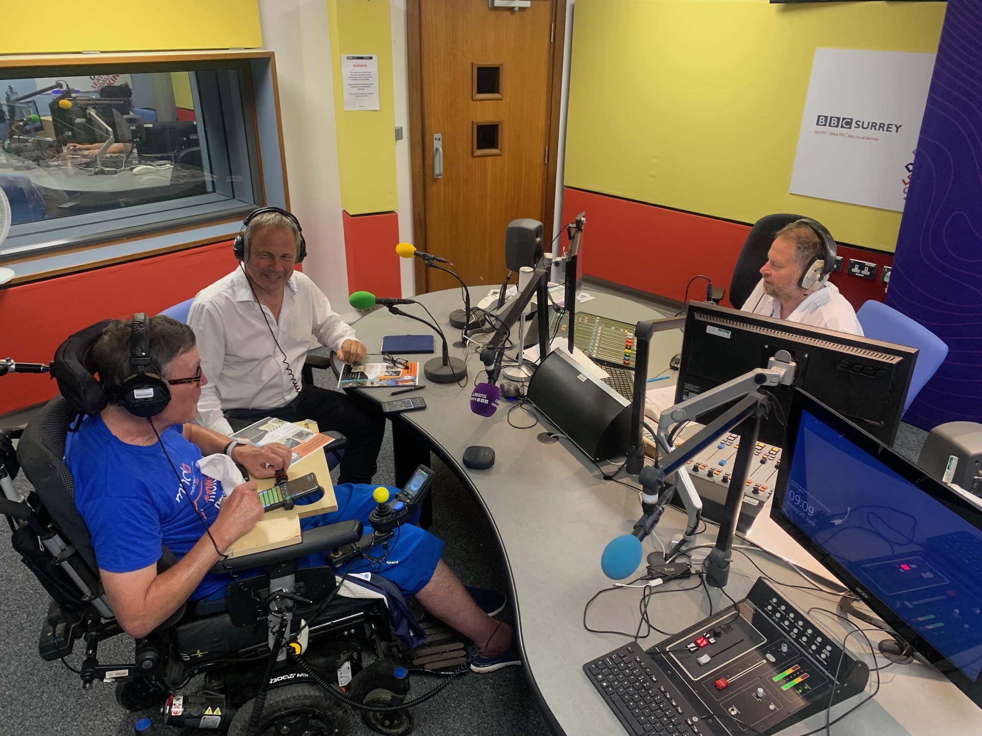 Paul Jameson BBC Radio Surrey Studio