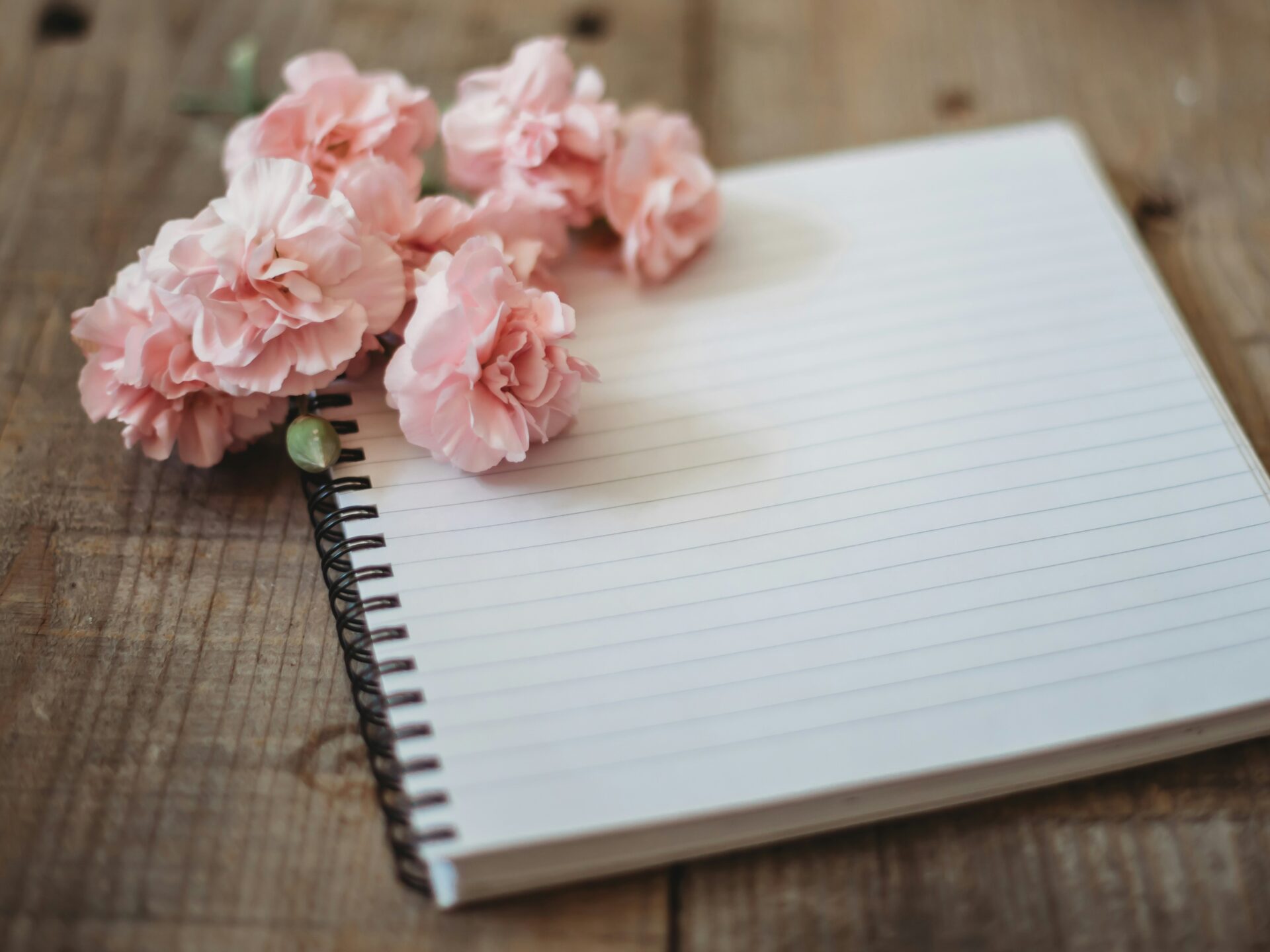 Notepad flowers
